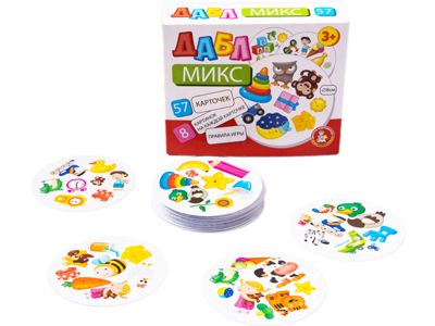 Настольная игра Дабл «Микс» (57 карточек)