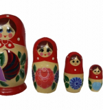 Матрешка 5в1 Городецкая роспись / н=15см