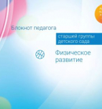 Физическое развитие. Блокнот педагога старшей группы детского сада. 
