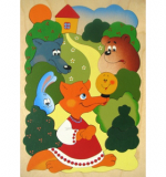 Сказка о Колобке (картинка - пазл)