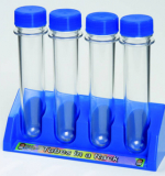 Набор пробирок с цветными крышками, 4 штуки