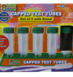 Набор пробирок на подставке, 5 штук, h=10см