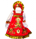 Костюм - ХОХЛОМА аппликация для Девочки