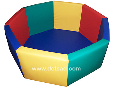 Бассейн сухой, D=1.4м, H=50см, S=8см, без шаров