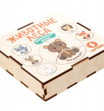 Деревянные пазлы для детей «Животные леса» (6 картинок)