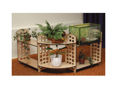 Стеллаж низкий угловой 