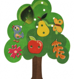 Шнуровка - Дерево (фетр)