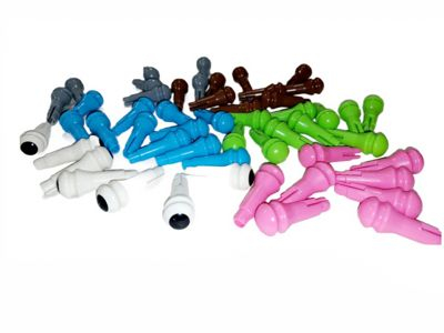 СТЕМ - Колышки к стене,  512 штук (6 цветов), набор 2