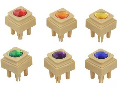 СТЕМ - Сокровища к стене,  72 штуки (6 цветов) 