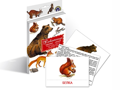  Карточки дидактические - Животные Наших лесов