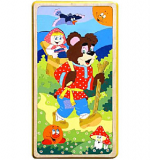 Колобок. Машенька и Медведь (картинка - пазл)