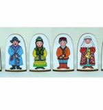 Набор кукол на подставке СЕМЬЯ КАЗАХСКАЯ