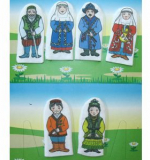 Набор кукол пальчиковых - Семья Казахская