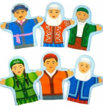 Набор кукол рукавичек СЕМЬЯ КАЗАХСКАЯ