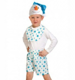 Снеговик, карнавальный костюм, лайт, р.98-122