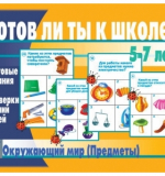 Готов ли ты к школе? Окружающий мир (Предметы)