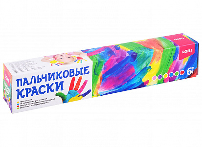 Пальчиковые краски 6 цв. по 40 мл