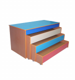 Кровать 3-х ярусная с тумбой