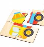 Деревянный пазл для детей «Транспорт» (24 элемента)