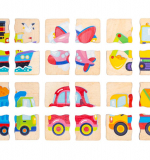 Деревянный пазл для детей «Транспорт» (24 элемента)