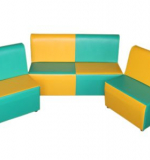 «Сатурн» комплект мягкой мебели желто-зеленый