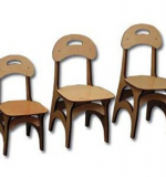 Стул разноростовой нерегулируемый высота 24,26,28