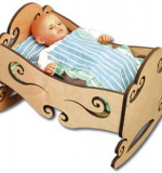 Кровать-качалка для куклы