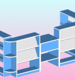 Супермаркет игровой, 170*63*75см, ЛДСП