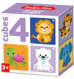 Кубики «Звери» (4 шт.)
