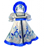 Карнав.костюм - ГЖЕЛЬ аппликация для Девочки