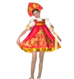 Костюм - РУСЬ ЗОЛОТАЯ аппликация для Девочки 