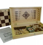 Игра 3 в 1 нарды, шашки, шахматы