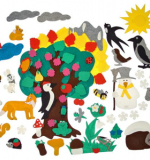 Четыре дерева без игрового поля (76дет)