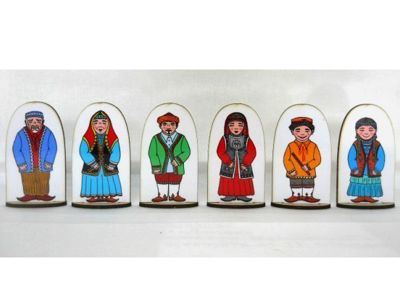 Набор кукол на подставке СЕМЬЯ БАШКИРСКАЯ