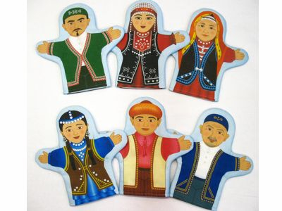 Набор кукол рукавичек СЕМЬЯ БАШКИРСКАЯ