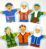 Набор кукол рукавичек СЕМЬЯ КАЗАХСКАЯ