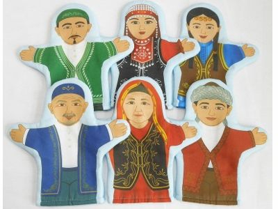 Набор кукол рукавичек СЕМЬЯ ТАТАРСКАЯ