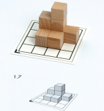 Карточки с заданиями №1 (10шт.) для деревянных неокрашенных кубиков ВТ 112