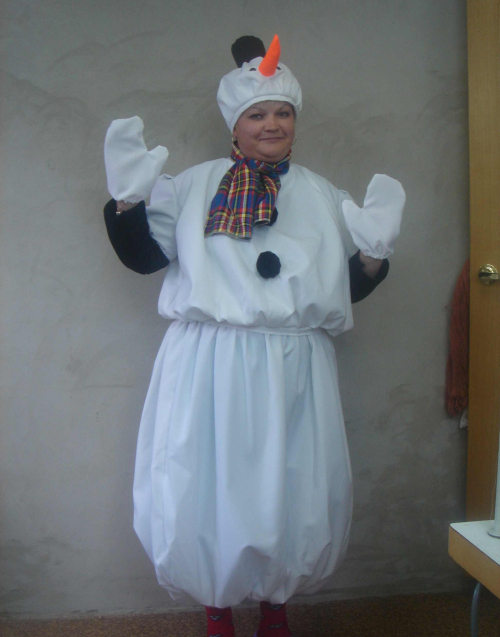 Карнав.костюм - Снеговик / для взрослого