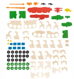 Деревянный конструктор пазл для детей «Военная техника»