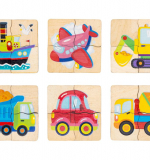 Деревянный пазл для детей «Транспорт» (24 элемента)