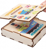 Деревянный пазл для детей «Транспорт» (24 элемента)