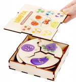 Деревянный пазл для детей «Цвета» (18 элементов)