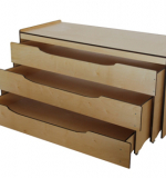 Кровать трехуровневая выкатная с крышкой 