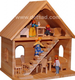 Дом для кукол 2-этажный, 52*60*41см, без кукол