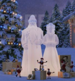 Дед Мороз с RGB подсветкой, 198 см