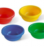 Набор цветных мисочек, 4 шт, н=5см, д=12см