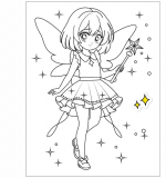 Принцессы (Аниме-раскраски с наклейками), книги с наклейками