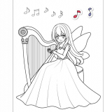 Принцессы (Аниме-раскраски с наклейками), книги с наклейками