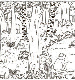 На природе (Большие раскраски)